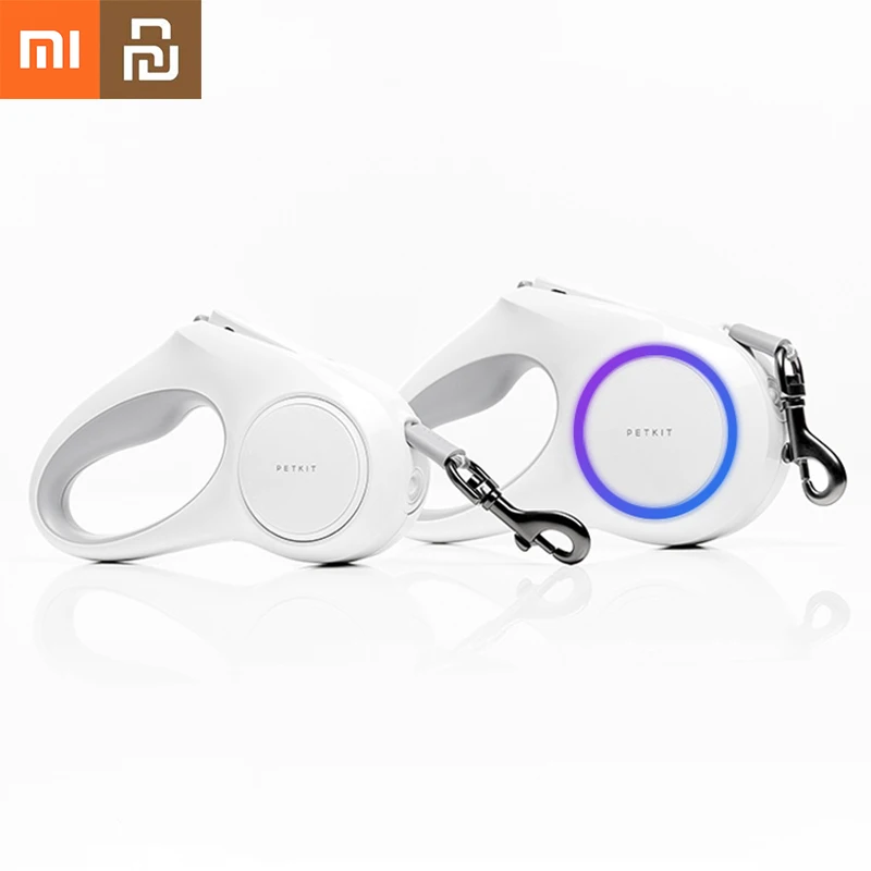 

Портативный поводок Xiaomi Youpin для собак, Выдвижной LED светильник с магнитной зарядкой, для щенков