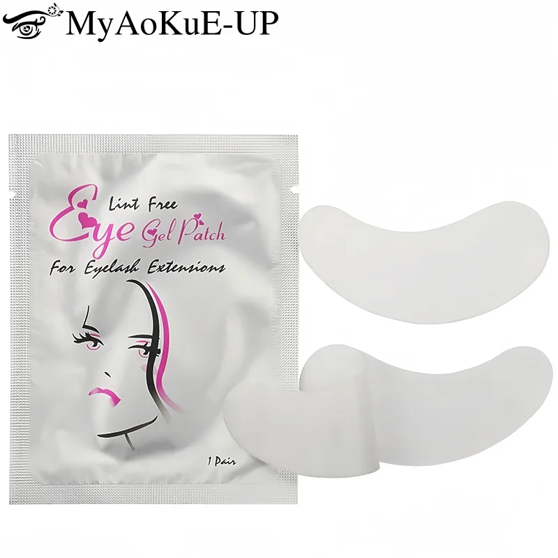 Патчи под глаза для наращивания ресниц 100 пар