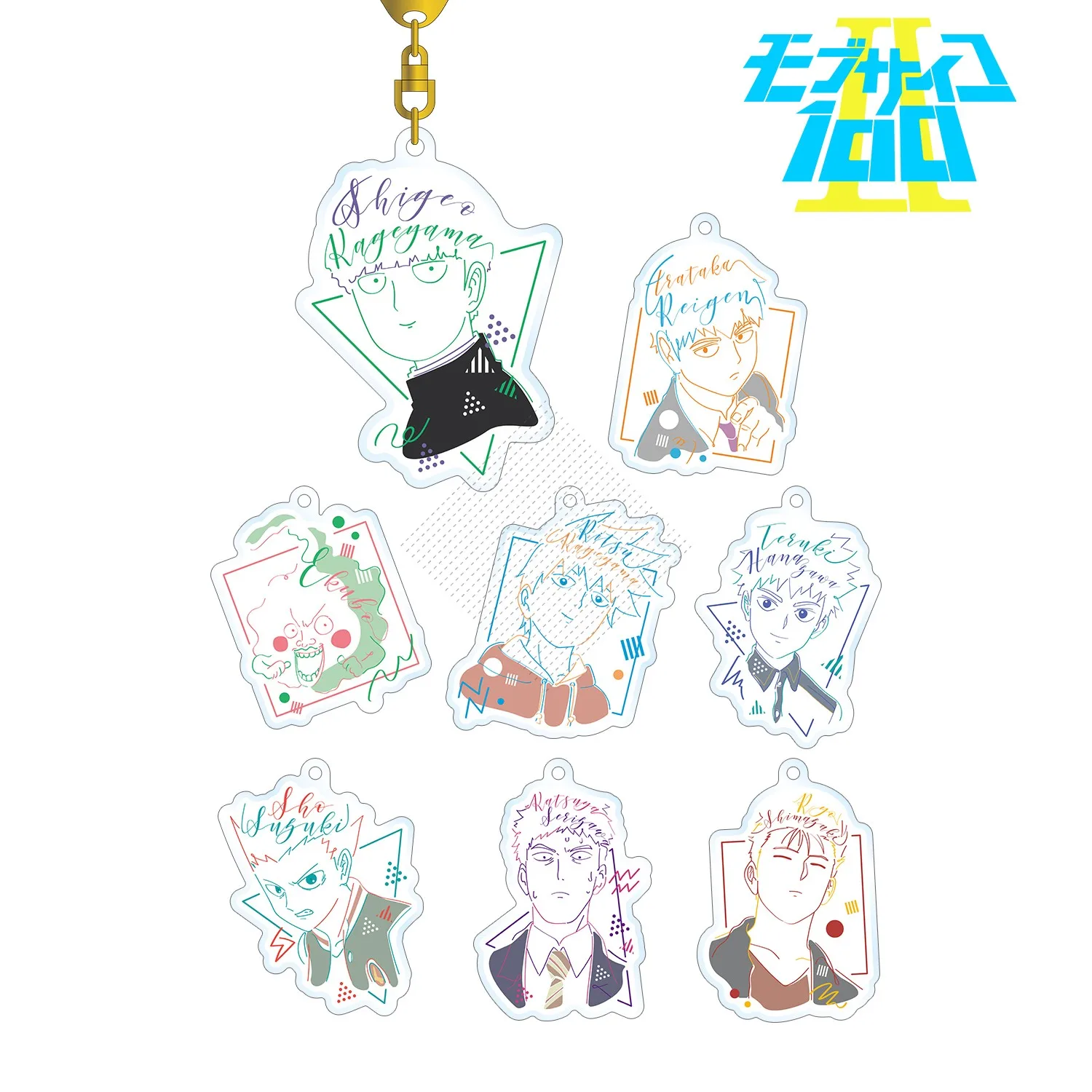 

Аниме Моб психоз 100 кагеяма шигео рицу Reigen Arataka Hanazawa Teruki брелок для куклы акриловая фотография для подарка