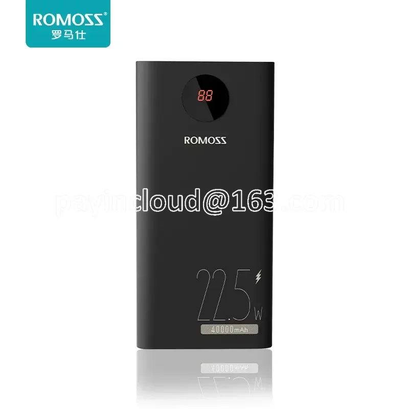 

Romoss 40000 MA Power Bank 22.5W Fast Charge Large Capacity Two-Way Fast Charge Outdoor Portable Power Source Suitable for Apple