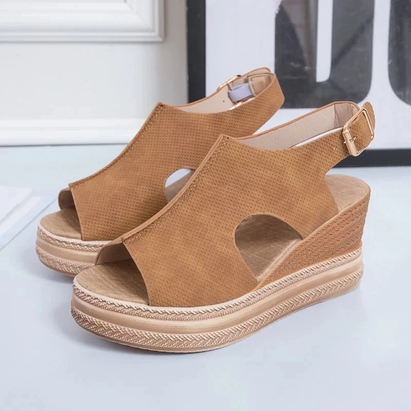 

Plus Size 42 43 Womans Sandals Women Wedges Heels High Heels Summer Womens Shoes Chaussures Femme Platform Feminina Sandalia