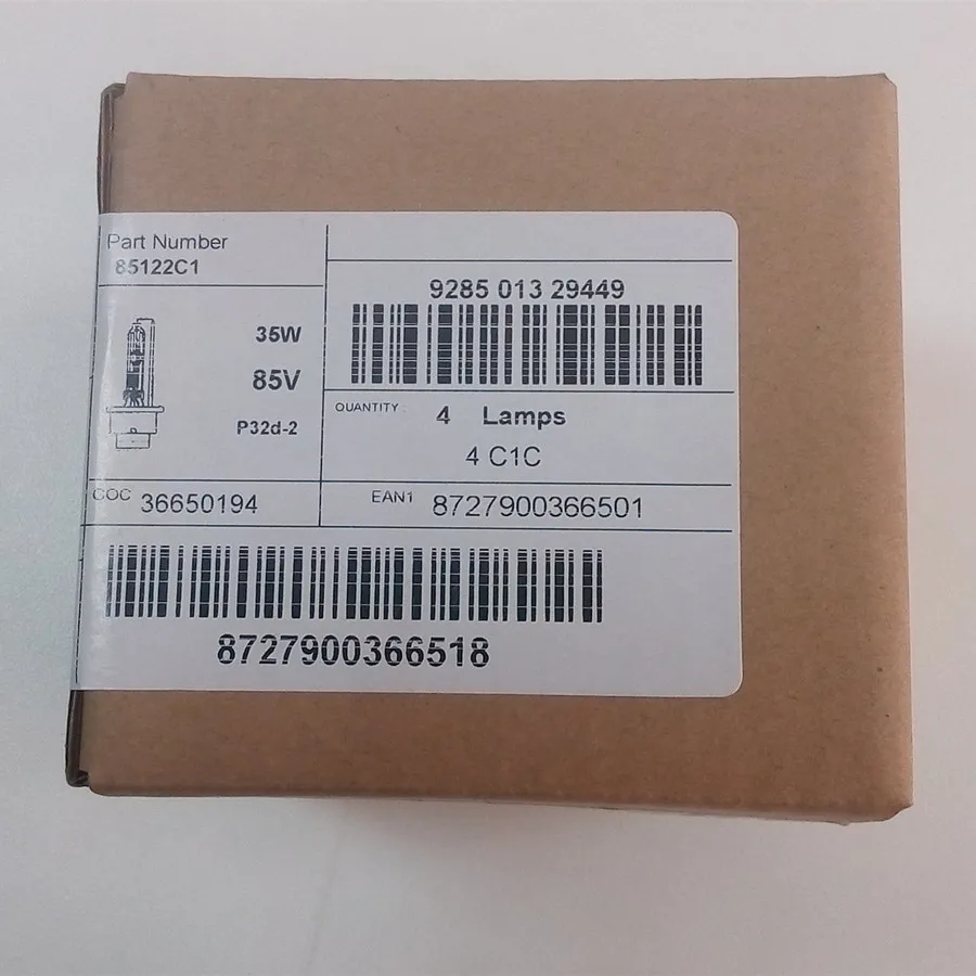 

PHILIPS Philips D2S 85122C1 85V35W P32d-2 4300K ксеноновая лампа для автомобиля