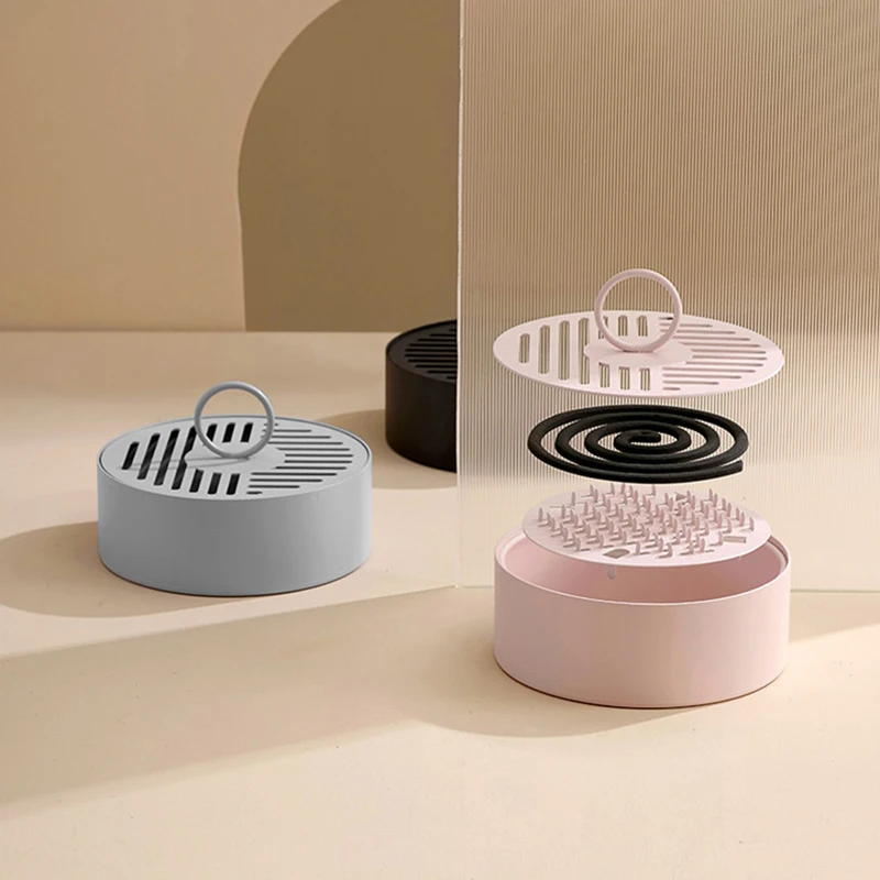 

Wrought Iron Mosquito-repellent Incense Box Pallet Rack Household Use Lid Connect Ash Tray Anti-scalding Coil Tray Fly Killer