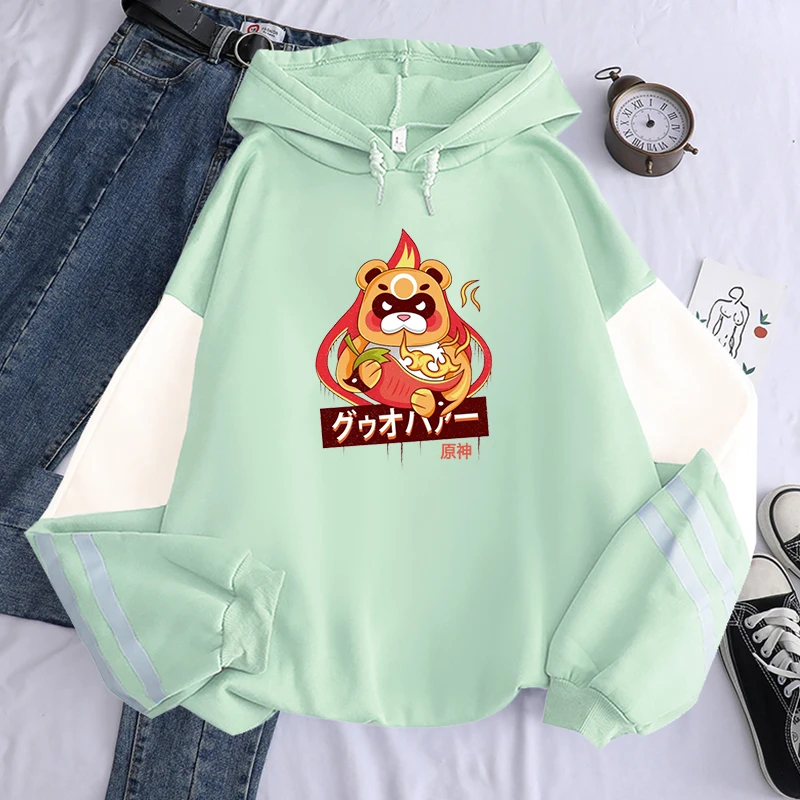 Harajuku Приключения открытого мира игра Genshin Impact Xiangling Guo Ba Kawaii мультфильм женские