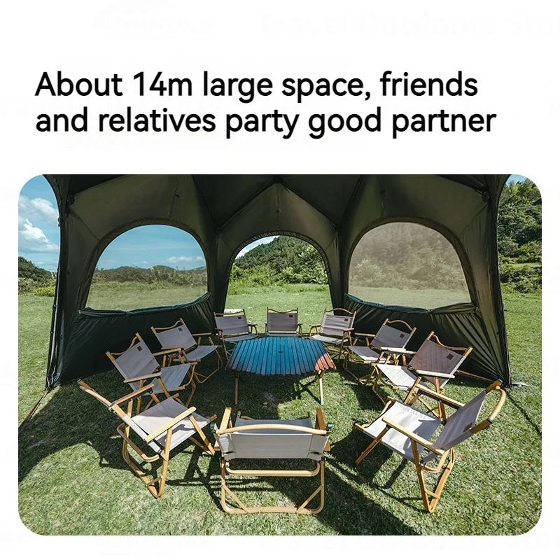 Палатка Naturehike шестигранная водонепроницаемый навес PU5000 + UPF12500 быстрое открытие