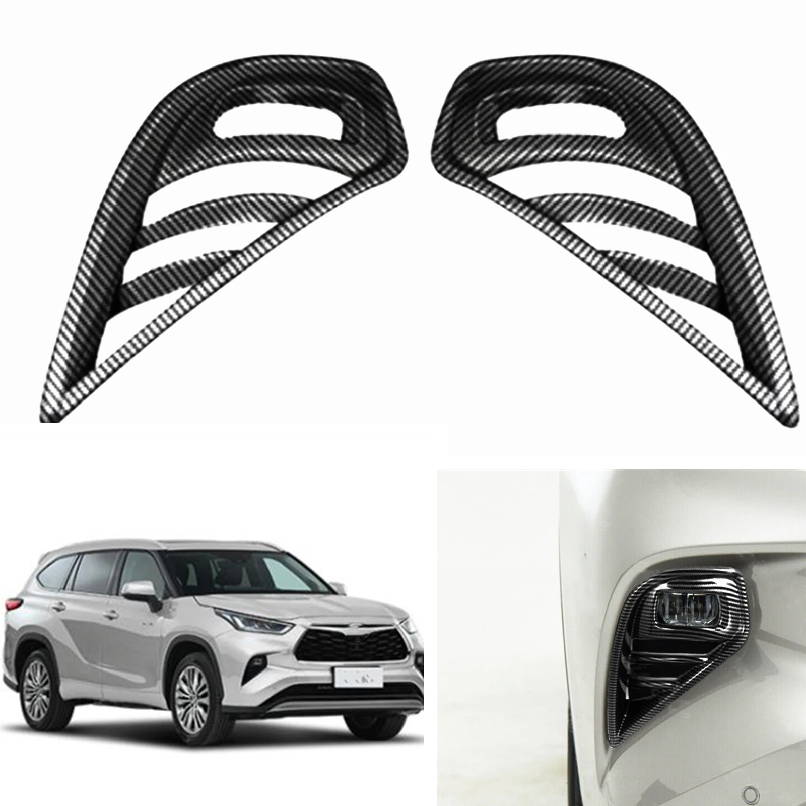 

2 шт., передняя противотуманная фонарь для Toyota Highlander 2020-2022