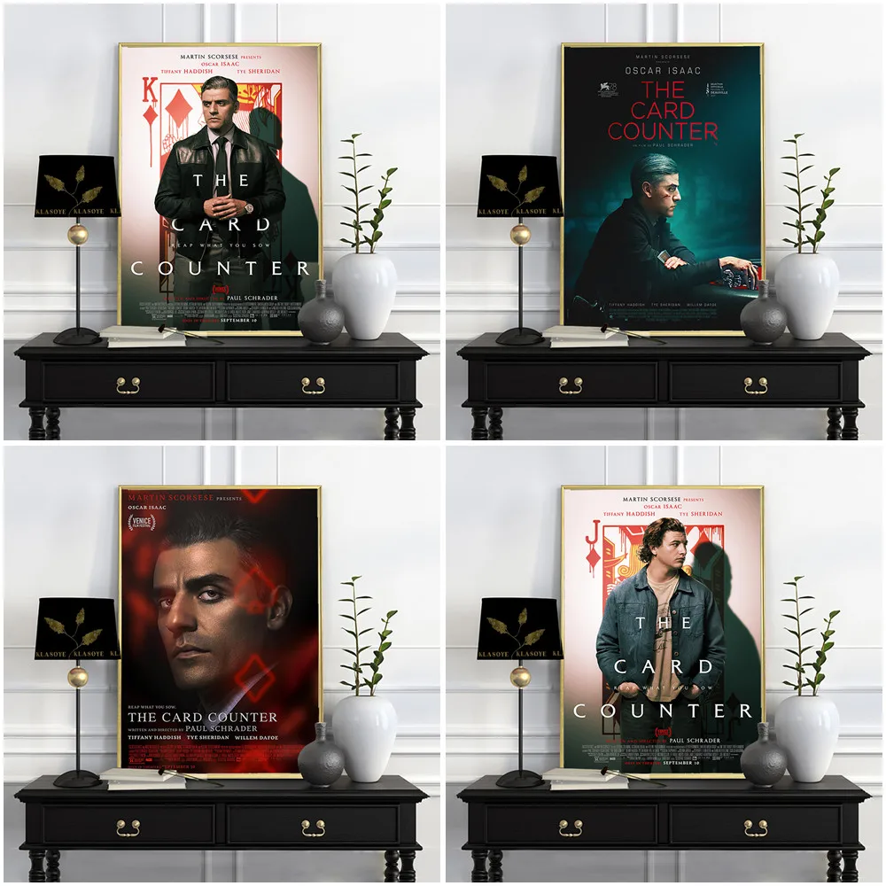 

The Card Counter Drama Thriller Film Poster Movie Illustration Art Print Canvas Painting Decor Wall Picture