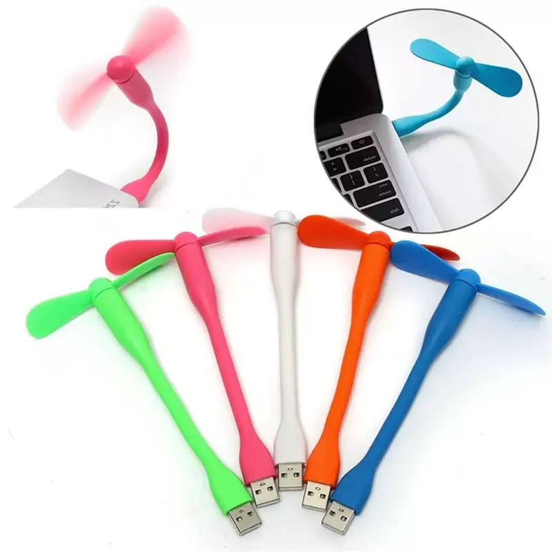 

USB Fan Flexible USB Portable Mini Fan For Power Bank Notebook Laptop Computer Power-saving