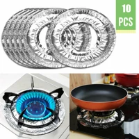 10pcs protection pad for gas stove oil proof gas stove surface cleaning non stick aluminum foil gas stove protector tin foil pad