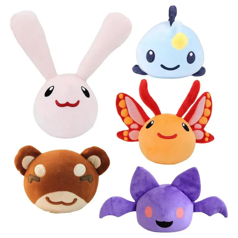 

SlimeStuffed Toy Peripheral Plush Rancher Toy Game Character Cartoon Soft Stuffed Doll ChristmasPillow Cosplay Gifts Bundle Pack