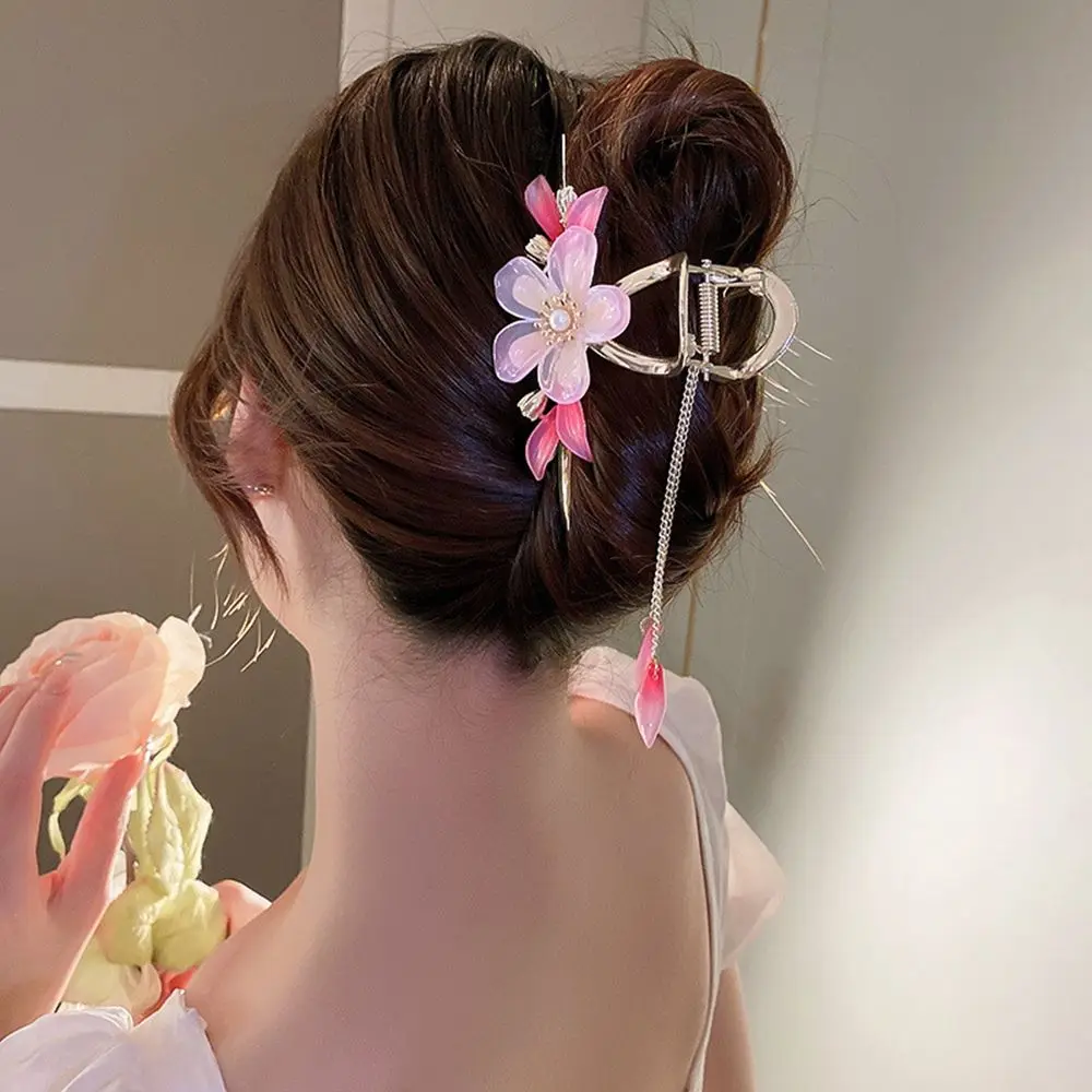 

Заколка для волос в китайском стиле, Шпилька с супер феями, орхидеями, кисточками и цветами в старинном стиле, простой зажим для волос, аксессуары для волос