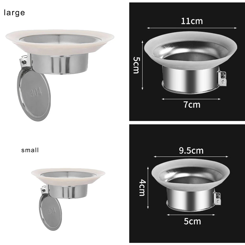 

1pc Anti-smell Plug For Squatting Pan Stainless Steel Toilet Floor Deodorize Stopper Bathtub Anti-blocking Cover Bath Accesories