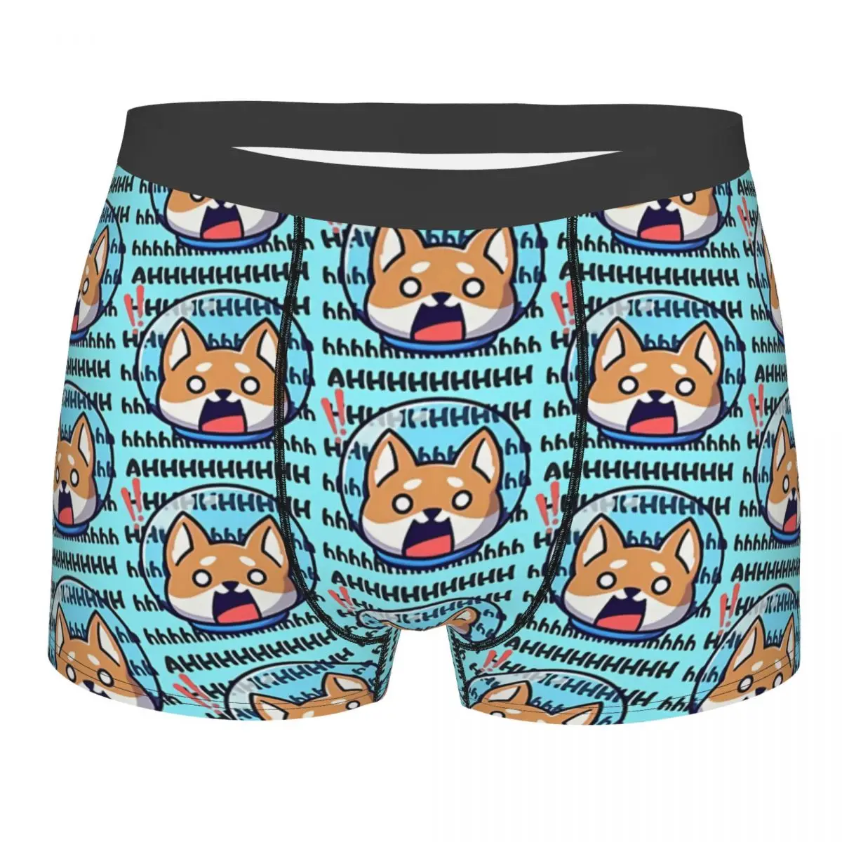 

Shiba Inu Surprised Space Pet Underpants Breathbale Panties Man Underwear Print Shorts Boxer Briefs