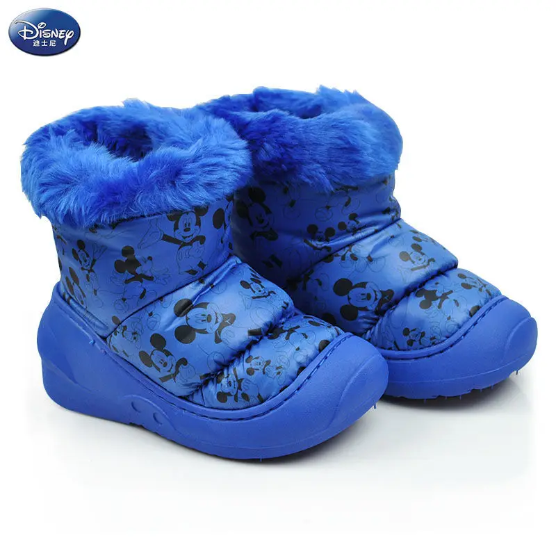 

Disney Children's Shoes Girls Snow Boots Winter Waterproof and Warm Children's Cotton Boots Plus Velvet Non-slip Boy Boots