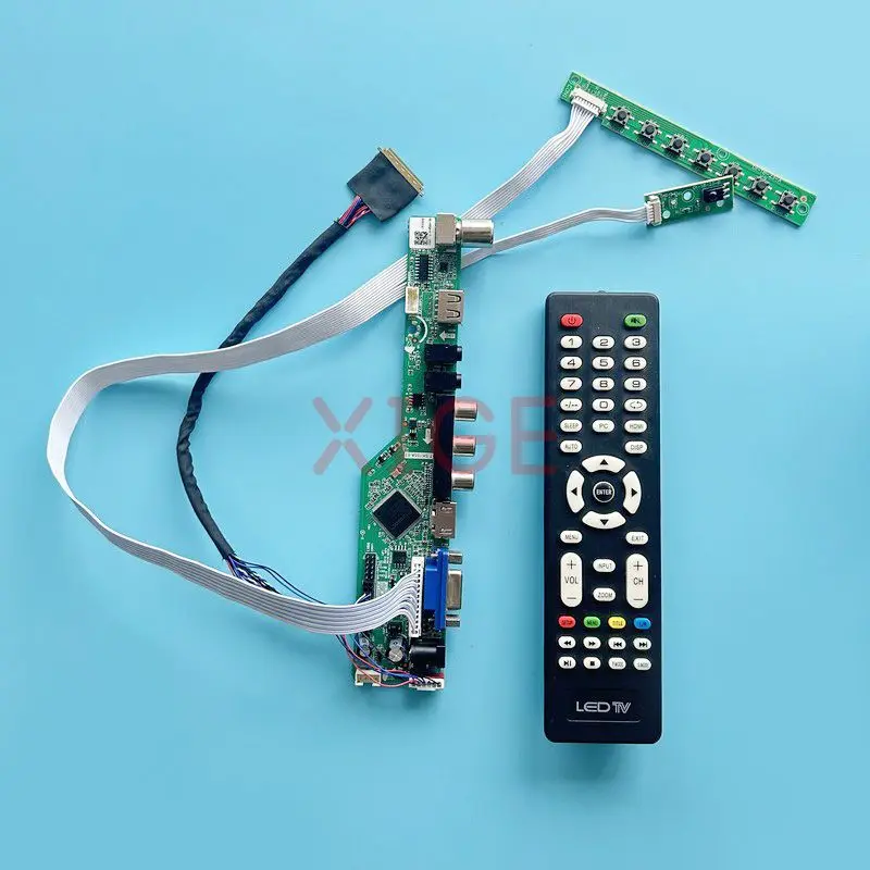 

Плата контроллера ЖК-драйвера подходит для N133B6, N133BGE, N134B6, ТВ, аналоговый, 13,3 дюйма, 1366*768, стандартный комплект «сделай сам», LVDS, 40-контактный USB + AV + HDMI + VGA