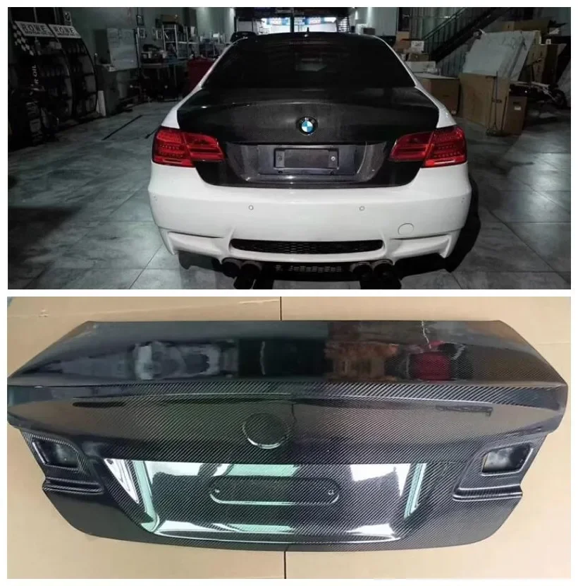 E92 M3 3 Series Coupe 320i 325i Csl Стиль Настоящее углеродное волокно Задняя Крышка багажника