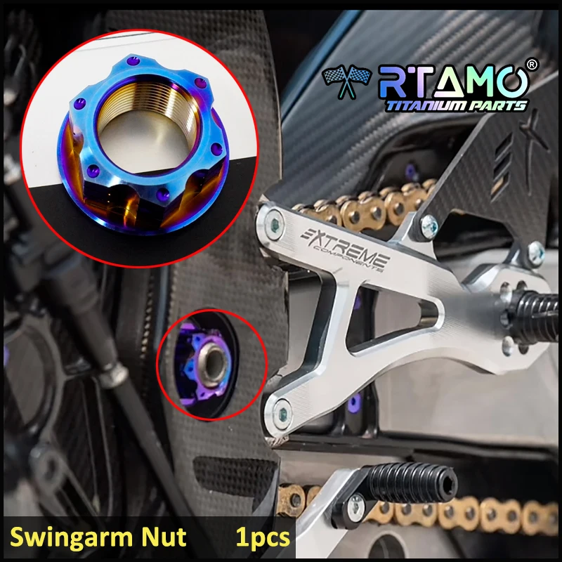 

RTAMO Болты из титанового сплава Gr5, задний тормозной диск, болт, ось, гайка, подножка, датчик, звездочка, маятка, гайка для Yamaha