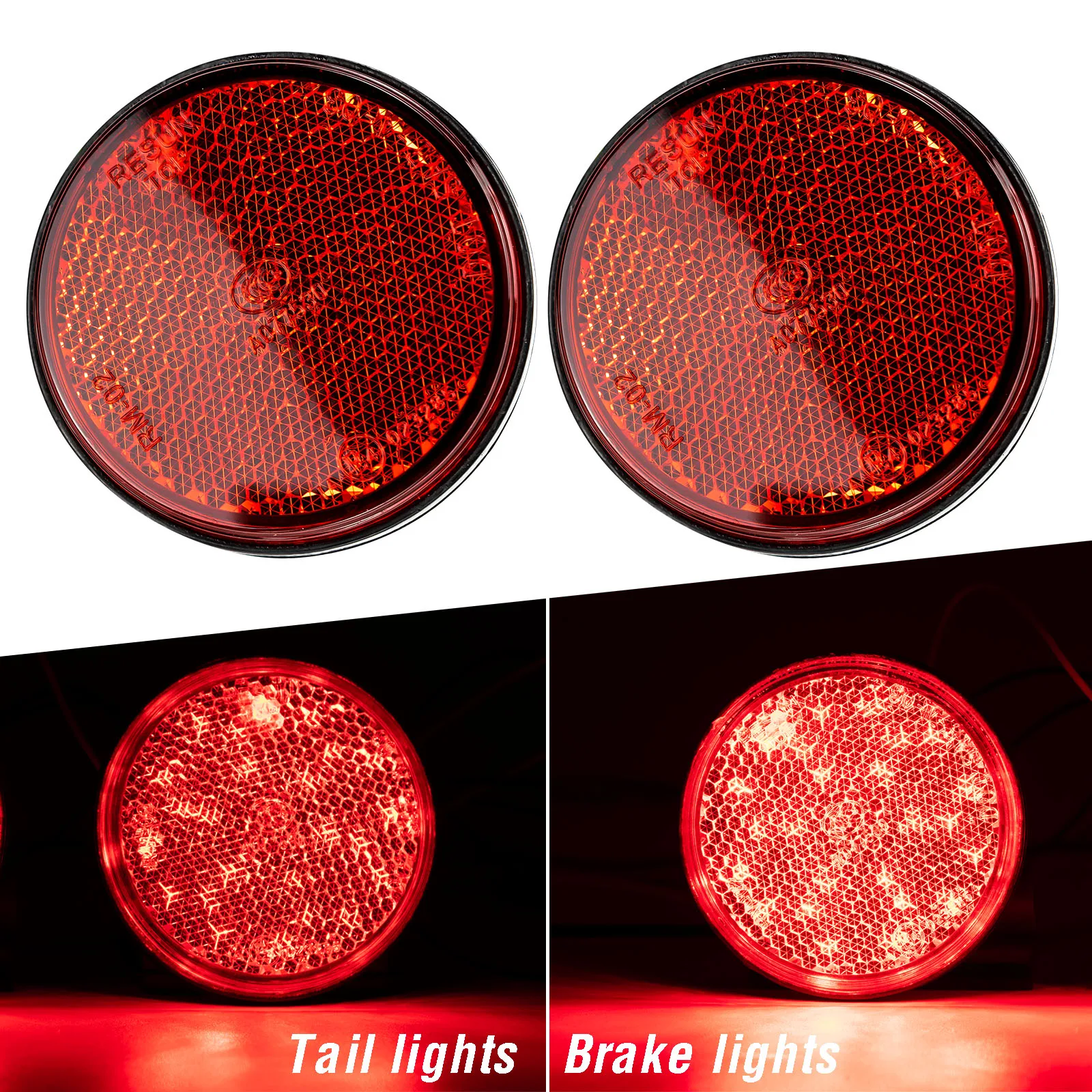 

2x LED Tail Light Red Side Marker Universal Trailer Truck Motorcycle Brake Light Tail Car Tractor Taillight Red Clearance Lamp