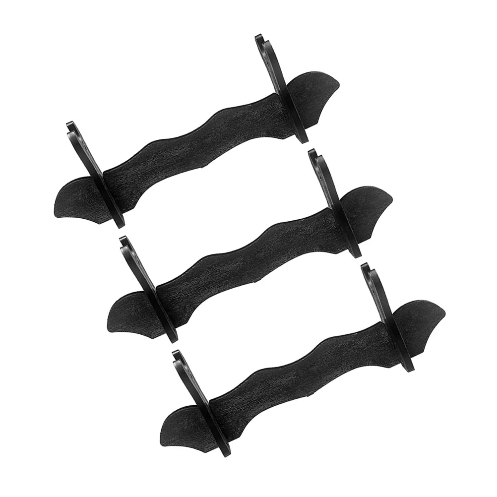 

3 Pcs Display Stand Table Top Display Stand Swords Holders Knives Storage Racks Flute Desk Samurai Desktop Stands Toy