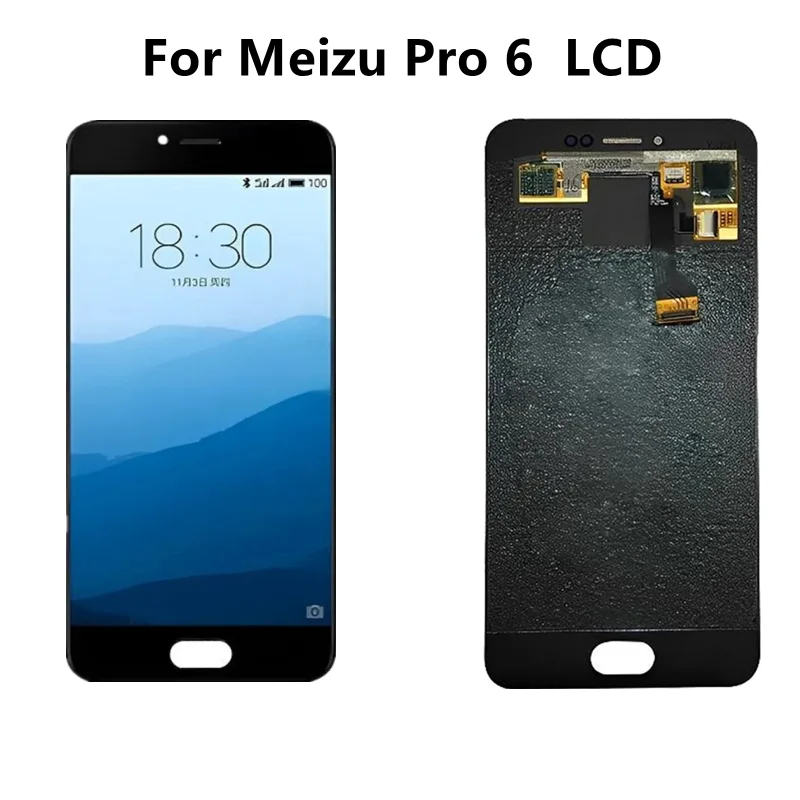 100% протестированный 5,2 'оригинальный Amoled для Meizu Pro 6 ЖК-экран + сенсорная панель дигитайзер Рамка для Pro6 M570M M570C M570Q LCD