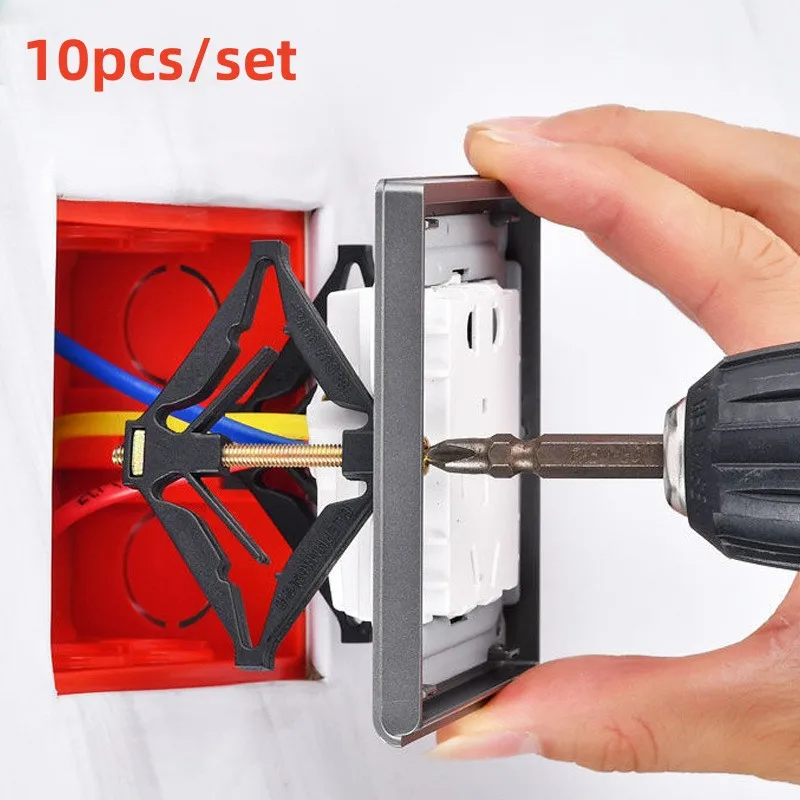 

10pcs 86mm Dark Box Repair Screw Switch Eplace Old Junction Box Fixed Wall Switches Socket Mount Repair Electrical Accessories