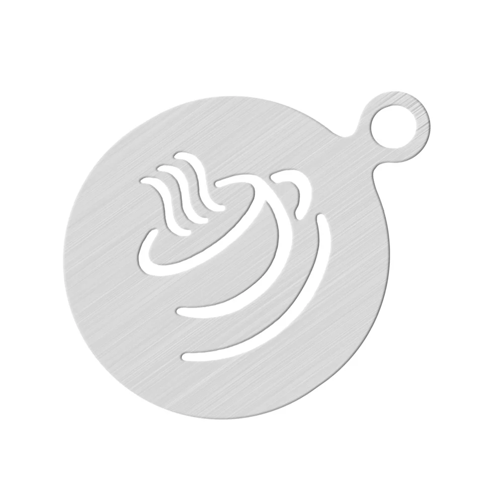 

1 PC Coffee Decorating Stencils Christmas Coffee Templates Stencils for Cookies Decorating Coffee Stencils Stainless Steel