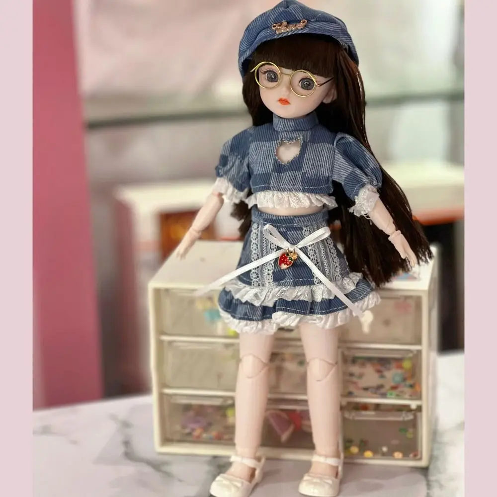 Подвижная кукла принцессы BJD с большими глазами корейский макияж мини-кукла Bjd 30