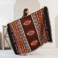 tribal blankets indian outdoor rugs camping picnic blanket boho decorative bed blankets plaid sofa mats travel rug tassels linen