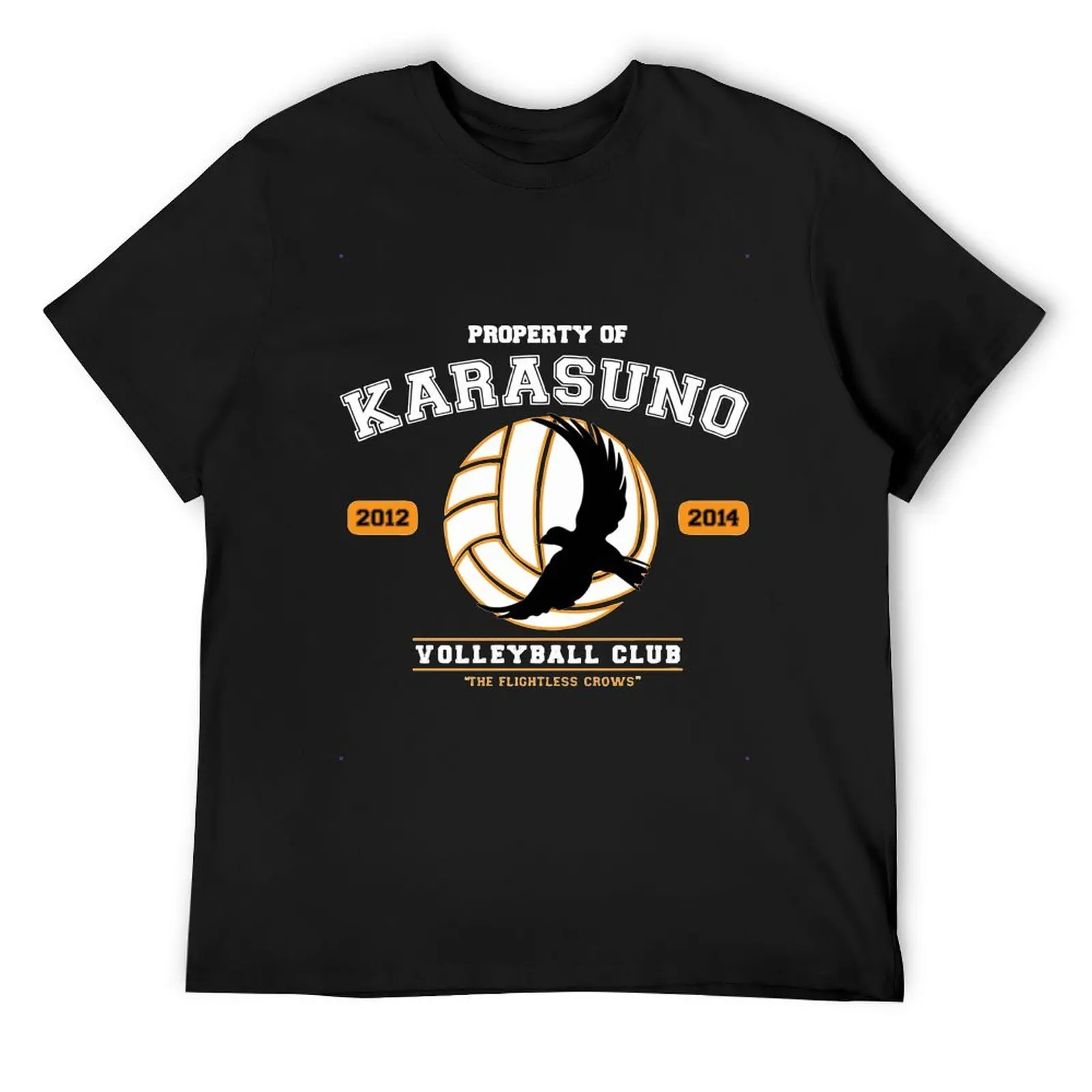 

Футболки Team Karasuno Haikyuu для мужчин и женщин, хлопковая футболка, новинка, классическая одежда с коротким рукавом