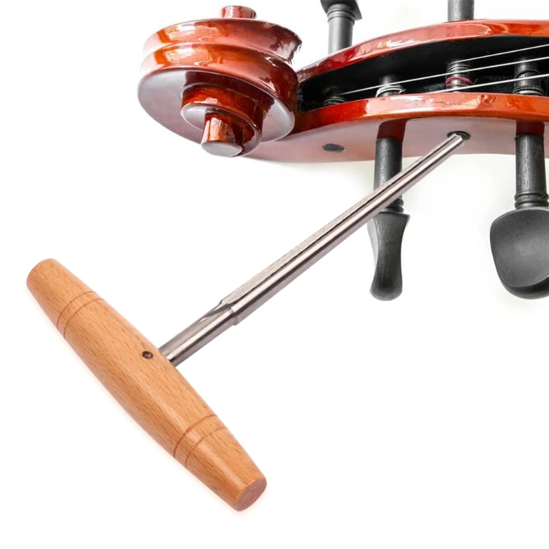 

Violin Peg Hole Reamer 1:30 Taper Wood Handle for 3/4 4/4 Violins Luthier Tool