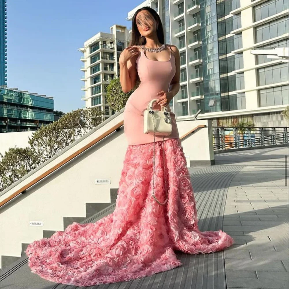 

FLORINE TULIRAIN Summer A-Line Floor-Length Evening Dress Elegant O-Neck Appliques Formal Occasion Prom Gown For Charming Women