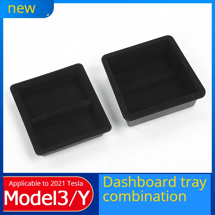 

Suitable For 2021 Tesla Model3 Model Y Central Control Storage Box Armrest Box Storage Box Auto Parts New Product