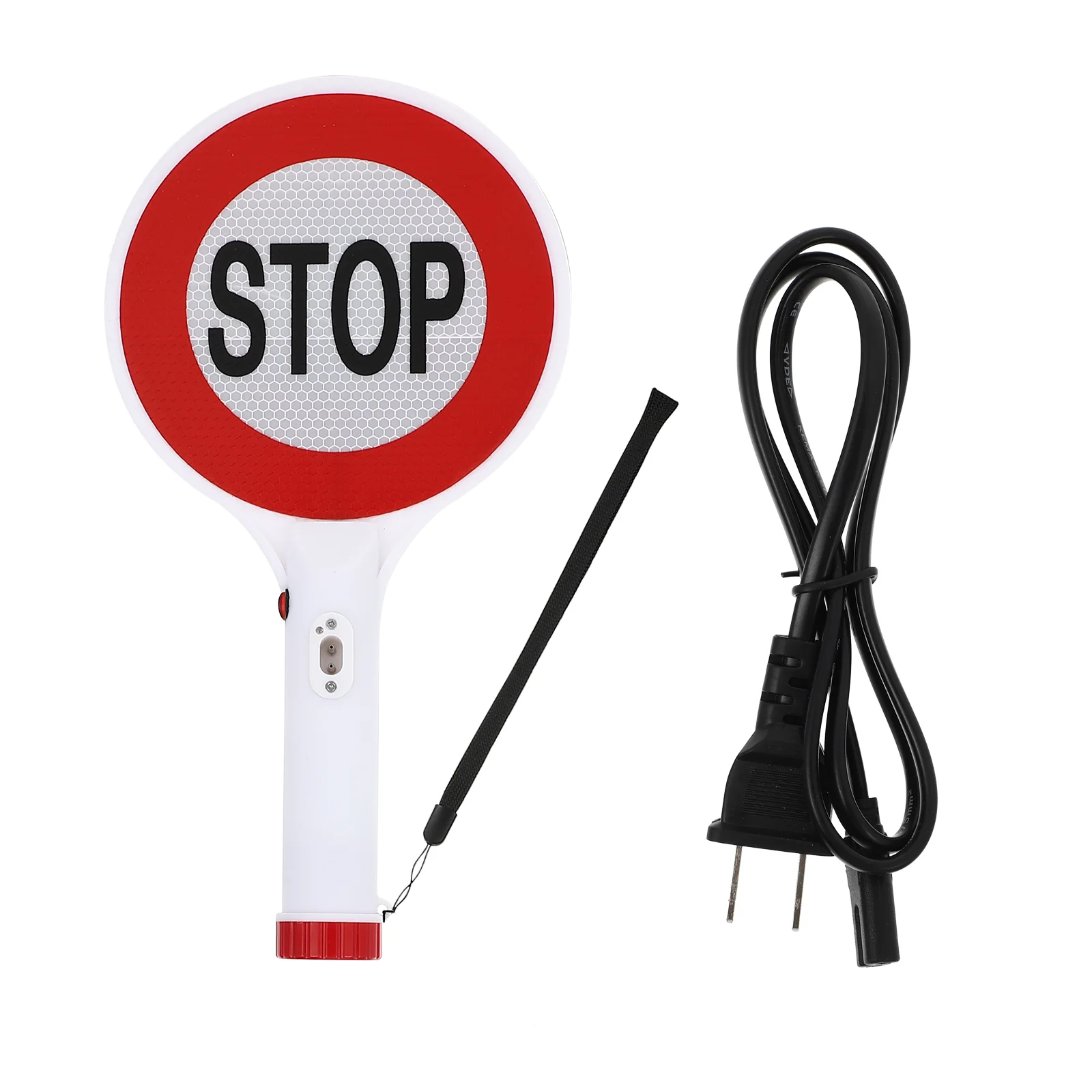 

Sign Stop Traffic Signsgarage Parking Warning Led Stopper Handheld Paddle Safety Wand Street Slow Name Badge Light