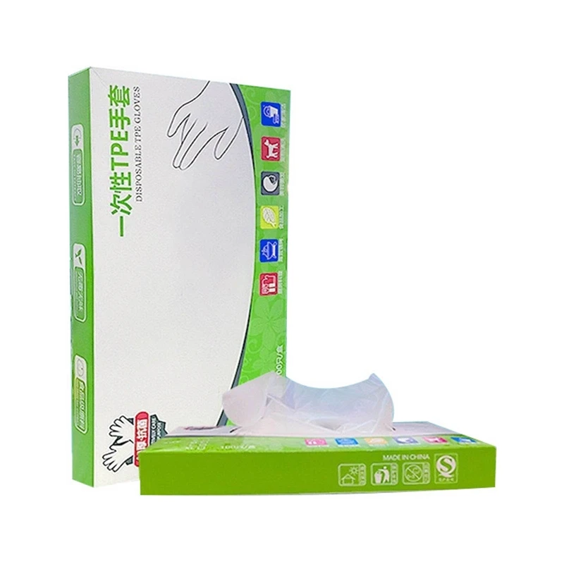 

Набор из 100 многофункциональных перчаток из ТПЭ, одноразовые рукавицы, защитные перчатки, рукавицы для уборки, кухонные прихватки для готов...