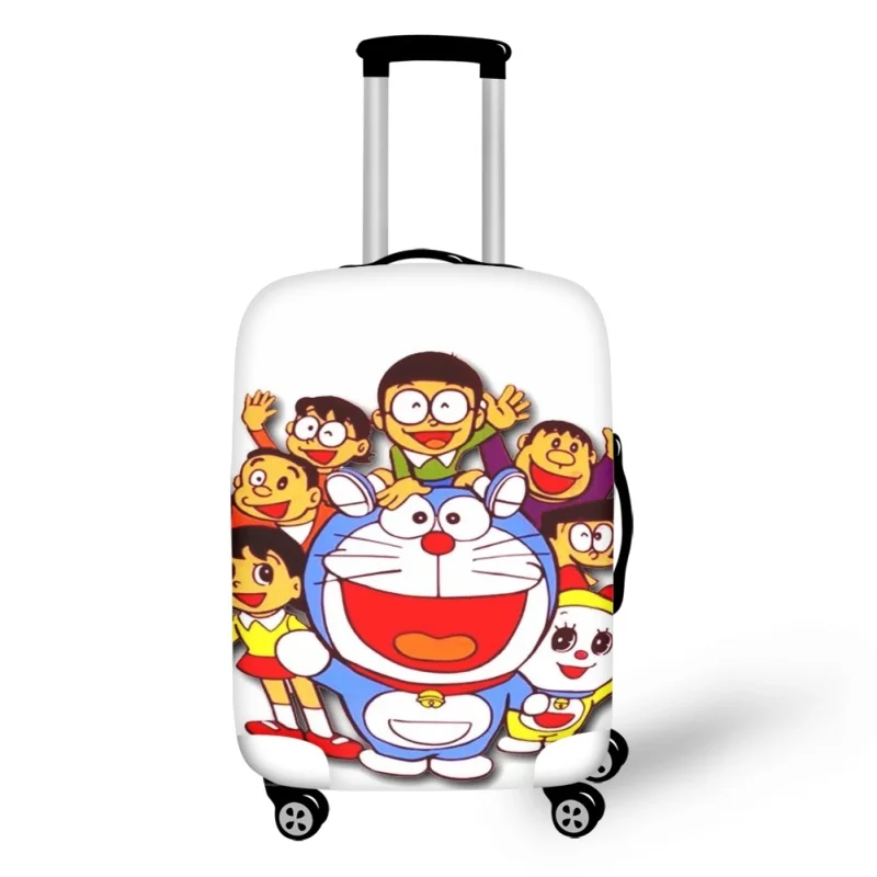 2023 Fashion Doraemon Manga Anime Print Luggage Protective Dust Covers Elastic Waterproof 18-32inch Suitcase Travel Accessories