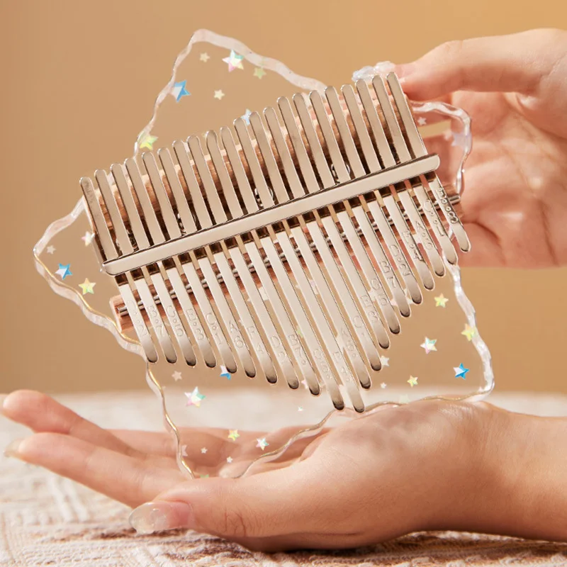 Hlру калимба 17 21 клавиш пианино для большого пальца Хрустальный акриловое детский