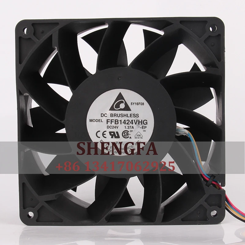 DELTA чехол вентилятор с двумя шарикоподшипниками FFB1424VHG 14050x50 мм 14 см 24 в а инверторный вентилятор ABB с высоким потоком воздуха