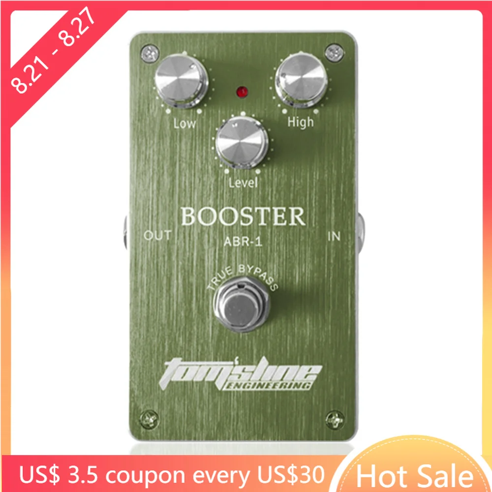 

AROMA Guitar Effect Pedal ABR-1 True Bypass Premium Analogue Booster Pedal Effects Electric Guitar Accessory&Parts