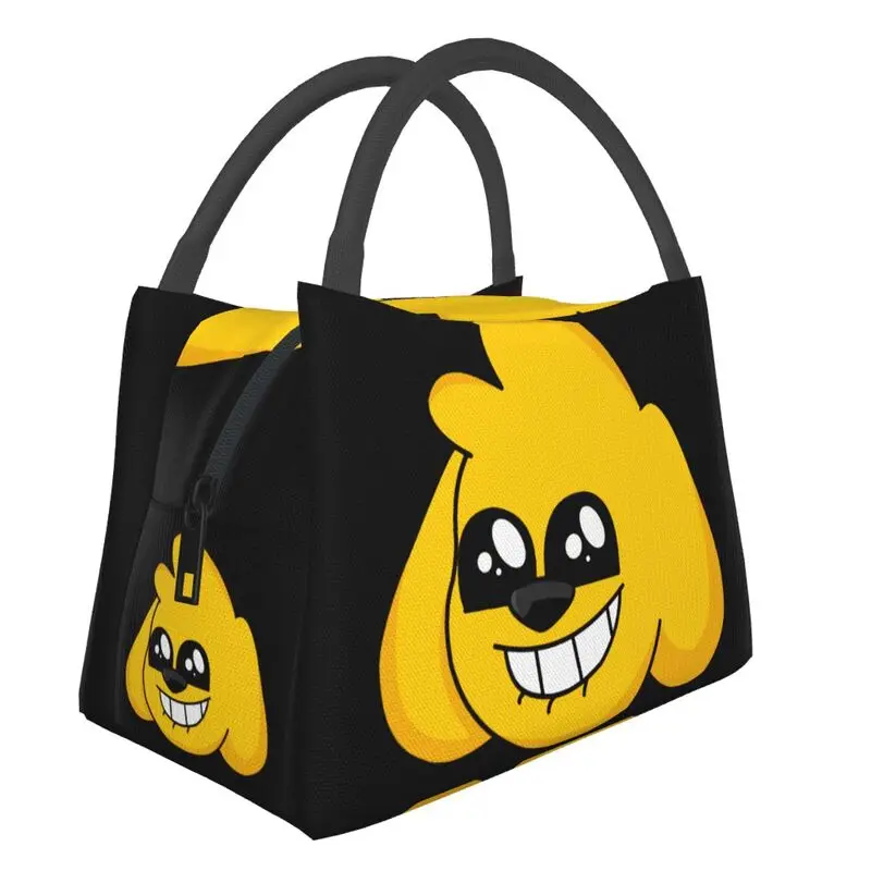

Cute Mikecrack Smile Insulated Lunch Bags for Women Cartoon Anime Portable Thermal Cooler Food Lunch Box Hospital Office