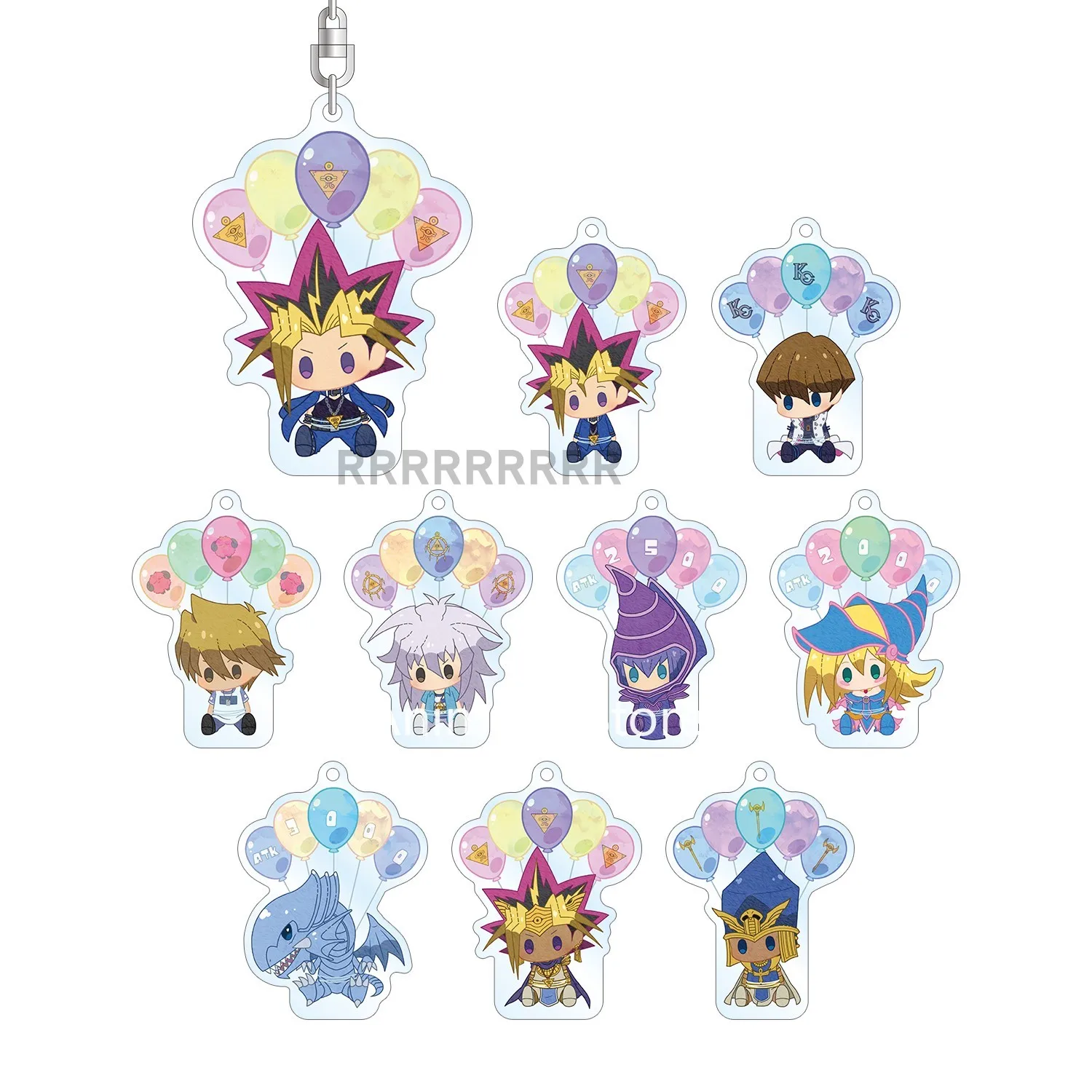 

Anime YuGiOh Yu-Gi-Oh! Keychain Doll Yugi Muto ATEM Kaiba Seto Joey Wheeler yami Bakura Acrylic Keyring Bag Pendant for Gift