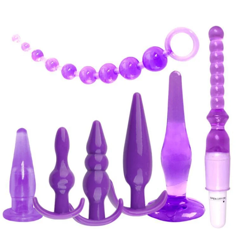 6/7 PCS Anal Plug Vibrator Gay Anal Bead Butt Plug Stimulator Sex Toy for Women Couple Sex Products Adults Pull Beads Orgasm