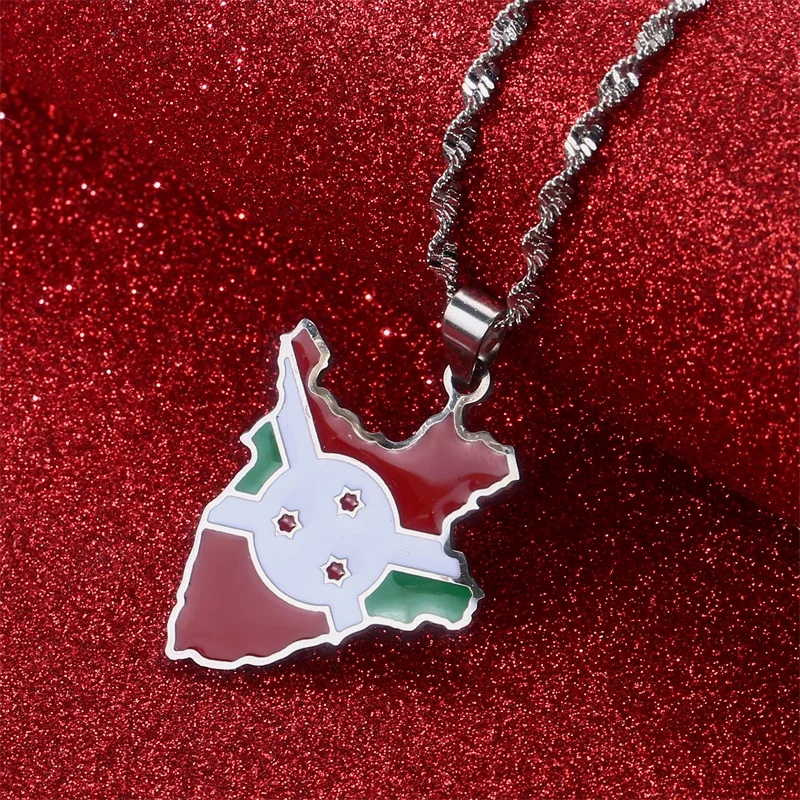 Подвеска из нержавеющей стали в виде карты мира