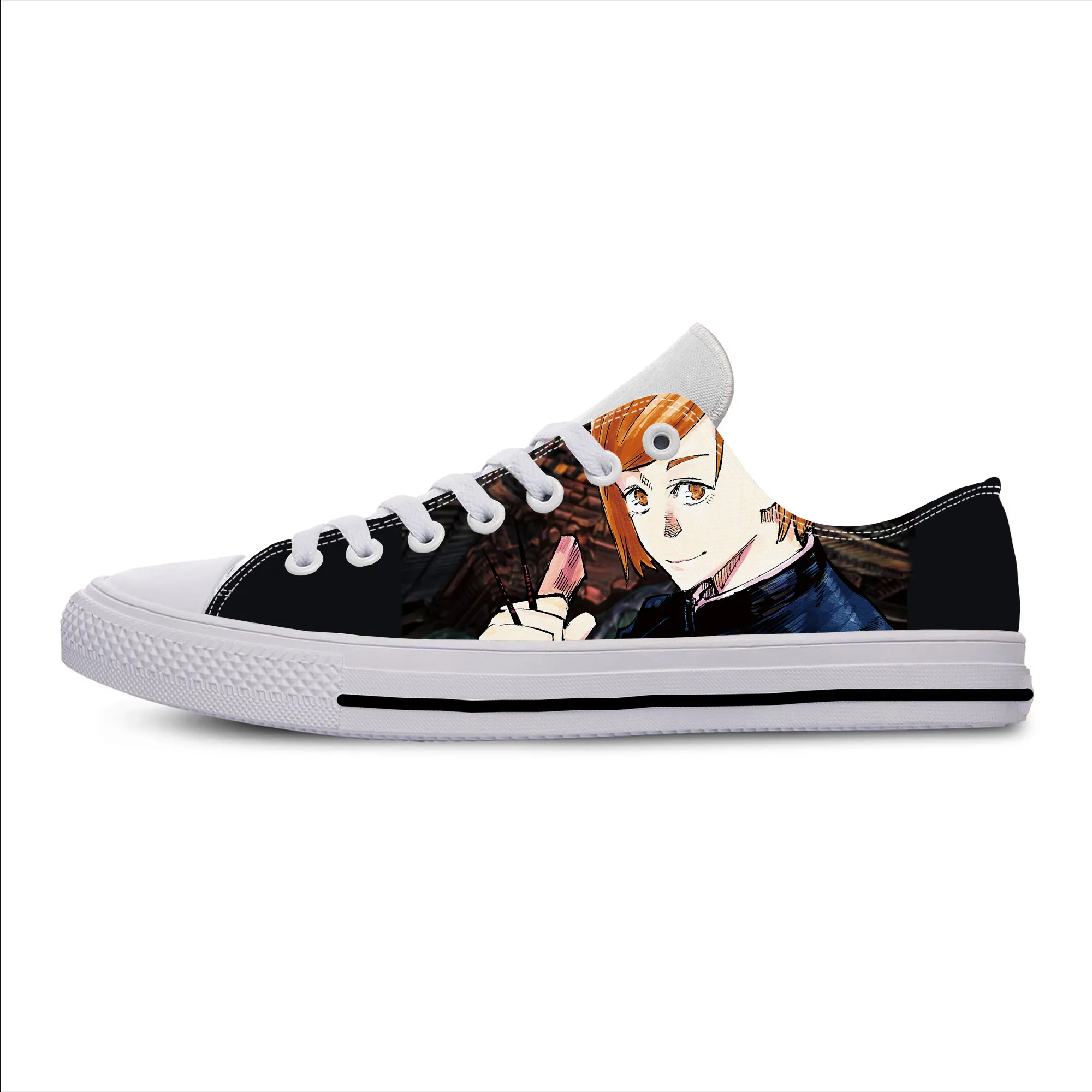 

Легкие дышащие кроссовки с низким верхом, японское аниме ююютсу кайсен кугисаки нобара, повседневные, с 3D принтом, для мужчин и женщин