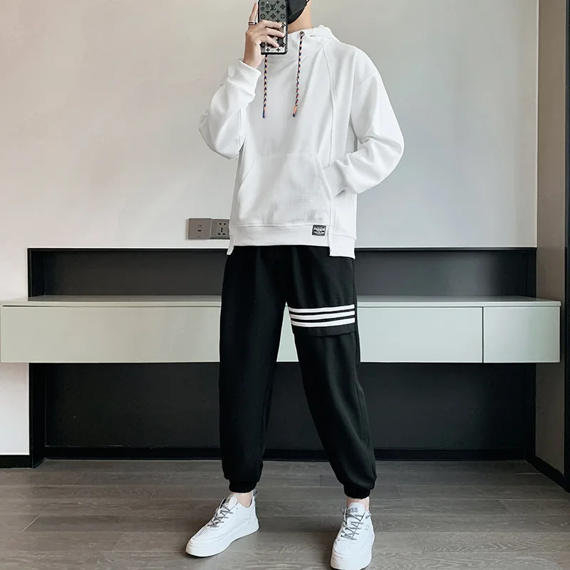 

Повседневный костюм мужские модели весна-осень 2022 Новинка спортивная куртка мужская с круглым вырезом красивая и универсальная осенняя