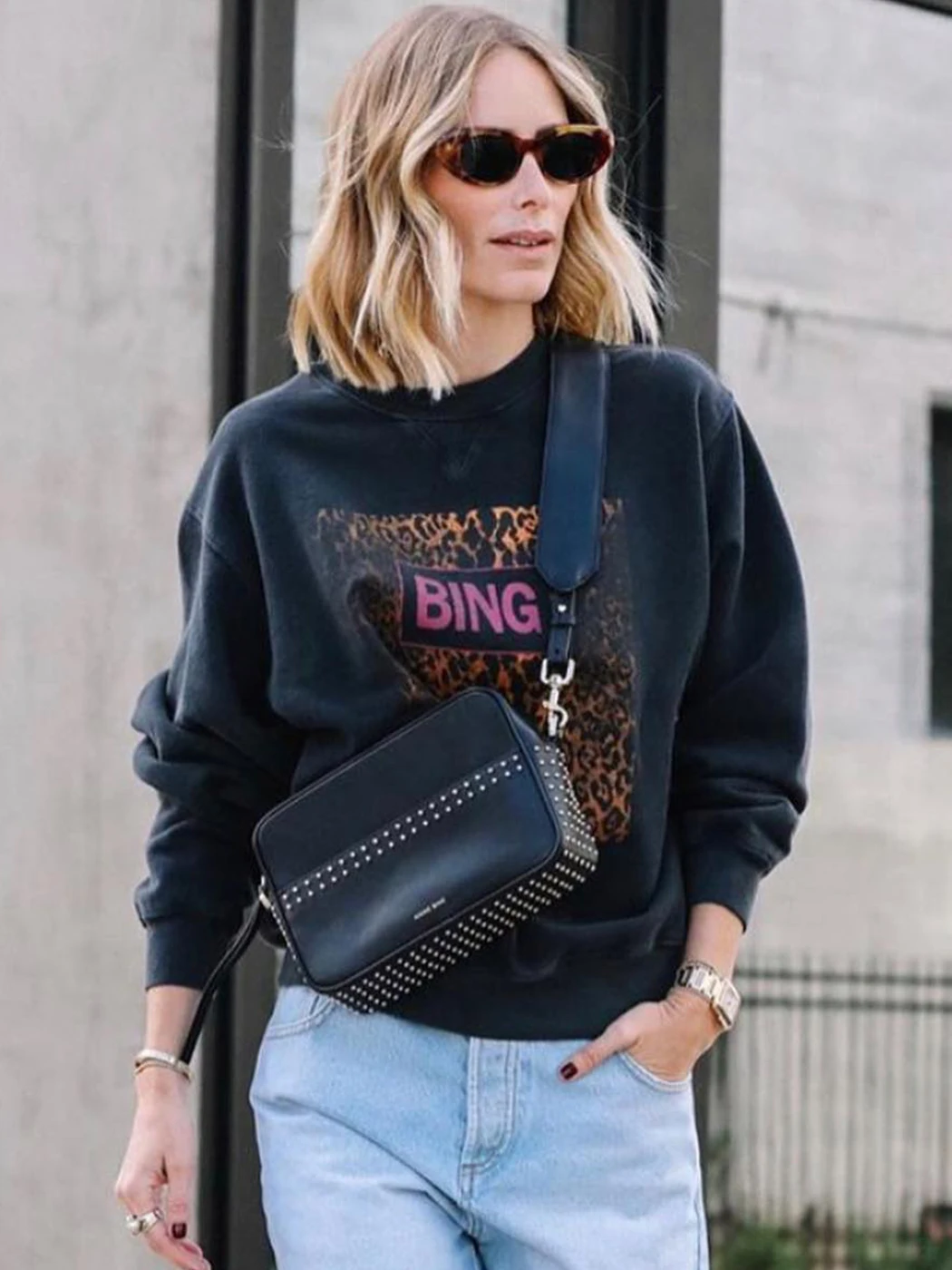 

Leopard Luxury Sweatshirt Women 2021 Autumn Winter Designer Vintage Pullover Hoodies Tops Femme Fashion Sweatshirts Streetwear