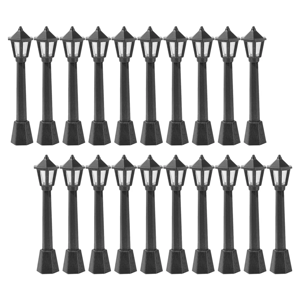 

Street Lamp Light Miniature Model Post Mini Lights Christmas Trainvillage Lamps Landscape Micro Railway Lamppost Scene