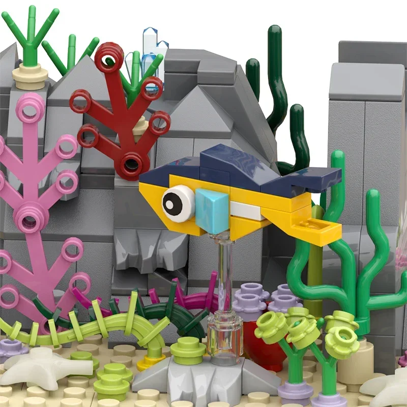 BuildMoc лиги под морем подводная лодка строительные блоки сток двадцать