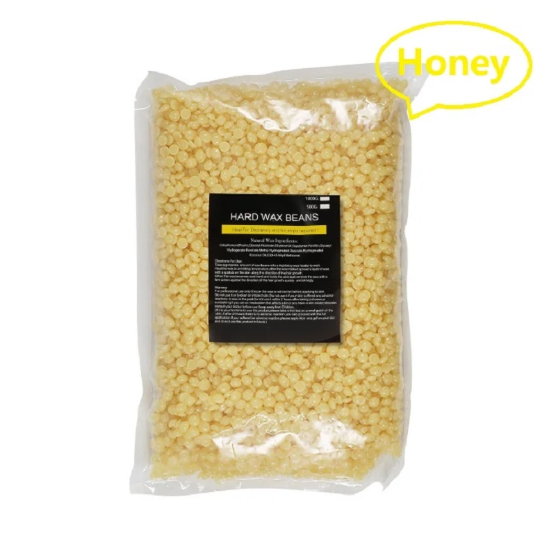 1000g Hard Wax Beans Solid Hair Remover No Strip Depilatory Hot Film Wax Bead Hair Removal for Full Body images - 6