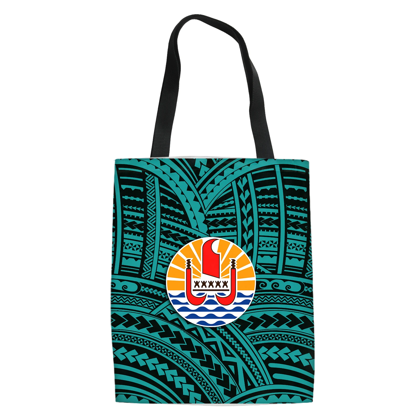 French Polynesia Design Print Fashion Shoulder Bag Beach School Teenager Shopping Bag High Quality Storage Bolso De Mano