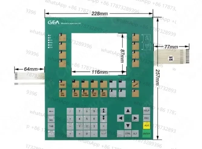 Фото Пластиковый передний корпус для 6ES7635-2SB02-0AC0 C7-635 и 6ES7635-2SB01-0AC0 GEA + мембранная клавиатура №2
